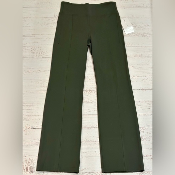 Athleta Delancey Straight Leg Pants, Aspen Olive, Size Small - Picture 2 of 6